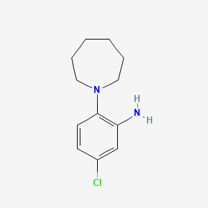molecular formula C12H17ClN2 B2679783 2-(1-Azepanyl)-5-chloroaniline CAS No. 710301-04-5