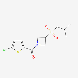 (5-Chlorothiophen-2-yl)(3-(isobutylsulfonyl)azetidin-1-yl)methanone