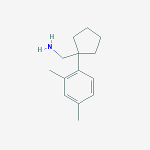 molecular formula C14H21N B2679815 [1-(2,4-Dimethylphenyl)cyclopentyl]methanamine CAS No. 92321-07-8
