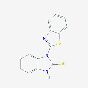 molecular formula C14H9N3S2 B267983 1-(1,3-benzothiazol-2-yl)-1H-benzimidazol-2-yl hydrosulfide 