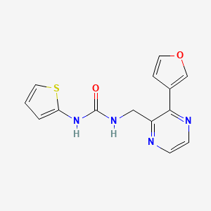 1-((3-(Furan-3-yl)pyrazin-2-yl)methyl)-3-(thiophen-2-yl)urea