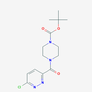 molecular formula C14H19ClN4O3 B2679834 叔丁基-4-(6-氯吡啶-3-甲酰基)哌嗪-1-甲酸酯 CAS No. 1690865-91-8