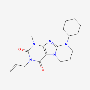 9-cyclohexyl-1-methyl-3-prop-2-enyl-7,8-dihydro-6H-purino[7,8-a]pyrimidine-2,4-dione