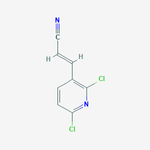 molecular formula C8H4Cl2N2 B2679866 (2E)-3-(2,6-DIchloropyridin-3-yl)prop-2-enenitrile CAS No. 2288716-10-7