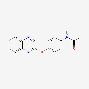 molecular formula C16H13N3O2 B2679867 N-[4-(2-quinoxalinyloxy)phenyl]acetamide CAS No. 338403-54-6