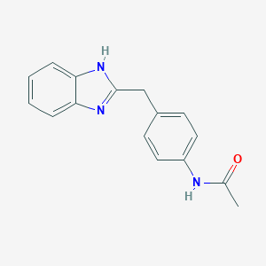 molecular formula C16H15N3O B267987 N-[4-(1H-benzimidazol-2-ylmethyl)phenyl]acetamide 