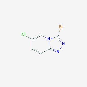 molecular formula C6H3BrClN3 B2679871 3-Bromo-6-chloro[1,2,4]triazolo[4,3-A]pyridine CAS No. 1427852-06-9