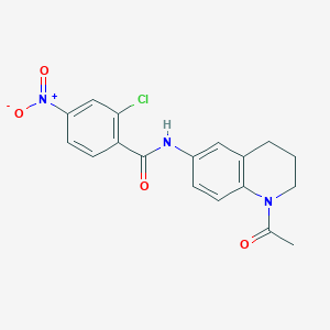 N-(1-acetyl-1,2,3,4-tetrahydroquinolin-6-yl)-2-chloro-4-nitrobenzamide