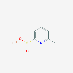 molecular formula C6H6LiNO2S B2679883 Lithium(1+) ion 6-methylpyridine-2-sulfinate CAS No. 2171996-91-9