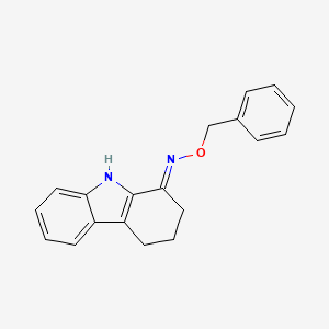 molecular formula C19H18N2O B2679886 2,3,4,9-tetrahydro-1H-carbazol-1-one O-benzyloxime CAS No. 866149-32-8