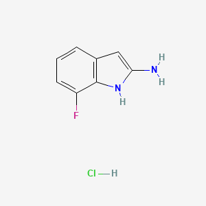 molecular formula C8H8ClFN2 B2679895 2-Amino-7-fluoroindole hydrochloride CAS No. 365548-07-8