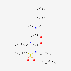 N-benzyl-2-(1,1-dioxido-3-oxo-2-(p-tolyl)-2H-benzo[e][1,2,4]thiadiazin-4(3H)-yl)-N-ethylacetamide