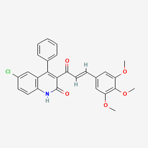 6-Chloro-4-phenyl-3-[3-(3,4,5-trimethoxy-phenyl)-acryloyl]-1H-quinolin-2-one