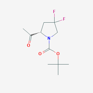 Tert-butyl (2S)-2-acetyl-4,4-difluoropyrrolidine-1-carboxylate