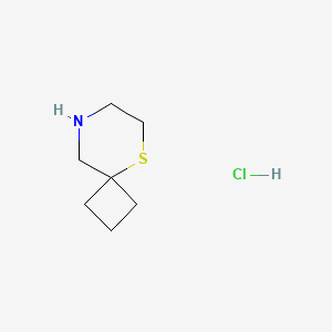 5-Thia-8-azaspiro[3.5]nonane;hydrochloride