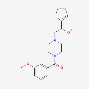 2-[4-(3-methoxybenzoyl)piperazin-1-yl]-1-(thiophen-2-yl)ethan-1-ol