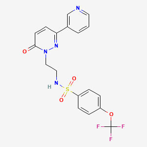 N-(2-(6-oxo-3-(pyridin-3-yl)pyridazin-1(6H)-yl)ethyl)-4-(trifluoromethoxy)benzenesulfonamide