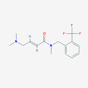 (E)-4-(Dimethylamino)-N-methyl-N-[[2-(trifluoromethyl)phenyl]methyl]but-2-enamide