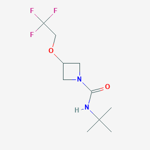 N-(tert-butyl)-3-(2,2,2-trifluoroethoxy)azetidine-1-carboxamide