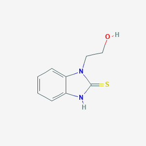molecular formula C9H10N2OS B267994 2-(2-sulfanyl-1H-benzimidazol-1-yl)ethanol 