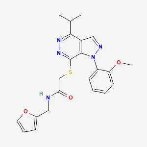 N-(furan-2-ylmethyl)-2-((4-isopropyl-1-(2-methoxyphenyl)-1H-pyrazolo[3,4-d]pyridazin-7-yl)thio)acetamide