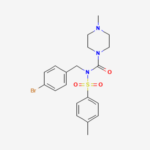 N-(4-bromobenzyl)-4-methyl-N-tosylpiperazine-1-carboxamide