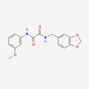 N-(1,3-benzodioxol-5-ylmethyl)-N'-(3-methoxyphenyl)oxamide