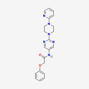 2-phenoxy-N-(2-(4-(pyridin-2-yl)piperazin-1-yl)pyrimidin-5-yl)acetamide