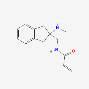 molecular formula C15H20N2O B2679960 N-[[2-(Dimethylamino)-1,3-dihydroinden-2-yl]methyl]prop-2-enamide CAS No. 2175581-23-2