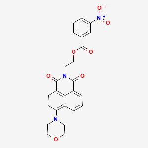 molecular formula C25H21N3O7 B2679961 2-(6-morpholino-1,3-dioxo-1H-benzo[de]isoquinolin-2(3H)-yl)ethyl 3-nitrobenzoate CAS No. 361159-14-0