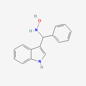 molecular formula C15H14N2O B2679963 N-[1H-吲哚-3-基(苯基)甲基]羟胺 CAS No. 2230806-88-7