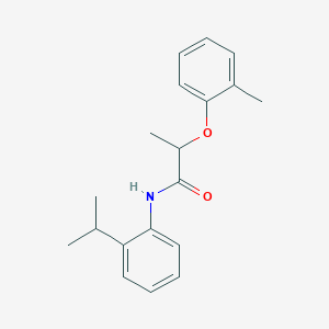 molecular formula C19H23NO2 B267997 N-(2-isopropylphenyl)-2-(2-methylphenoxy)propanamide 