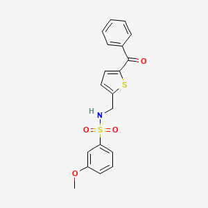 N-((5-benzoylthiophen-2-yl)methyl)-3-methoxybenzenesulfonamide