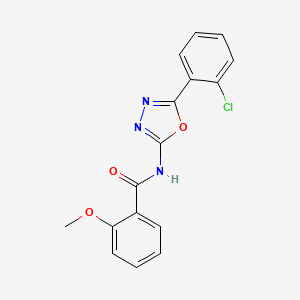 N-[5-(2-chlorophenyl)-1,3,4-oxadiazol-2-yl]-2-methoxybenzamide