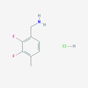 (2,3-Difluoro-4-methylphenyl)methanamine;hydrochloride