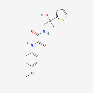 molecular formula C17H20N2O4S B2679995 N1-(4-ethoxyphenyl)-N2-(2-hydroxy-2-(thiophen-2-yl)propyl)oxalamide CAS No. 1351598-78-1
