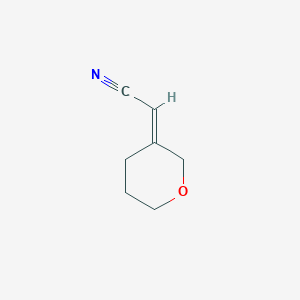 molecular formula C7H9NO B2679997 2-Tetrahydropyran-3-ylideneacetonitrile CAS No. 1344743-58-3