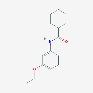 molecular formula C15H21NO2 B268000 N-(3-ethoxyphenyl)cyclohexanecarboxamide 