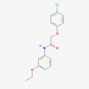 molecular formula C16H16ClNO3 B268001 2-(4-chlorophenoxy)-N-(3-ethoxyphenyl)acetamide 