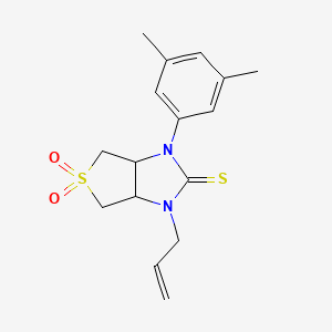 1-allyl-3-(3,5-dimethylphenyl)tetrahydro-1H-thieno[3,4-d]imidazole-2(3H)-thione 5,5-dioxide