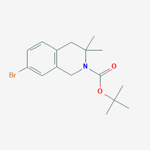 Tert-butyl 7-bromo-3,3-dimethyl-1,4-dihydroisoquinoline-2-carboxylate