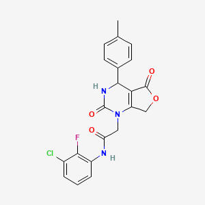 N-(3-chloro-2-fluorophenyl)-2-(2,5-dioxo-4-(p-tolyl)-3,4-dihydrofuro[3,4-d]pyrimidin-1(2H,5H,7H)-yl)acetamide