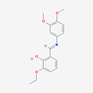 2-{(E)-[(3,4-dimethoxyphenyl)imino]methyl}-6-ethoxyphenol
