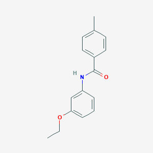 molecular formula C16H17NO2 B268004 N-(3-ethoxyphenyl)-4-methylbenzamide 