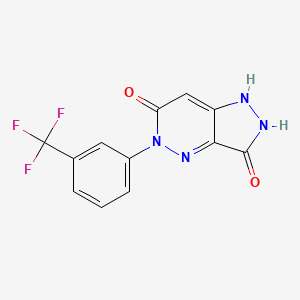 3-hydroxy-5-[3-(trifluoromethyl)phenyl]-1,5-dihydro-6H-pyrazolo[4,3-c]pyridazin-6-one