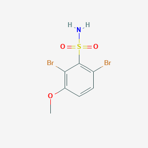 molecular formula C7H7Br2NO3S B2680093 2,6-二溴-3-甲氧基苯磺酰胺 CAS No. 2241130-02-7