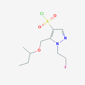 5-(sec-butoxymethyl)-1-(2-fluoroethyl)-1H-pyrazole-4-sulfonyl chloride