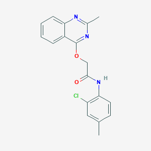 molecular formula C18H16ClN3O2 B2680103 N-(2-chloro-4-methylphenyl)-2-((2-methylquinazolin-4-yl)oxy)acetamide CAS No. 1111038-38-0