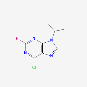 molecular formula C8H8ClFN4 B2680105 6-Chloro-2-fluoro-9-isopropyl-9H-purine CAS No. 220696-58-2