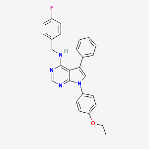 7-(4-ethoxyphenyl)-N-(4-fluorobenzyl)-5-phenyl-7H-pyrrolo[2,3-d]pyrimidin-4-amine